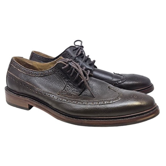 Cole Haan 11.5 Brown Leather Lace Up Wingtip Oxford Shoe Career Classic main image 5